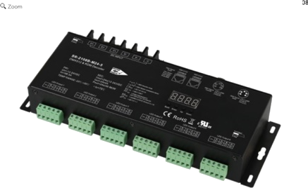 Twenty-four-channel DMX512 and RDM LED controller
