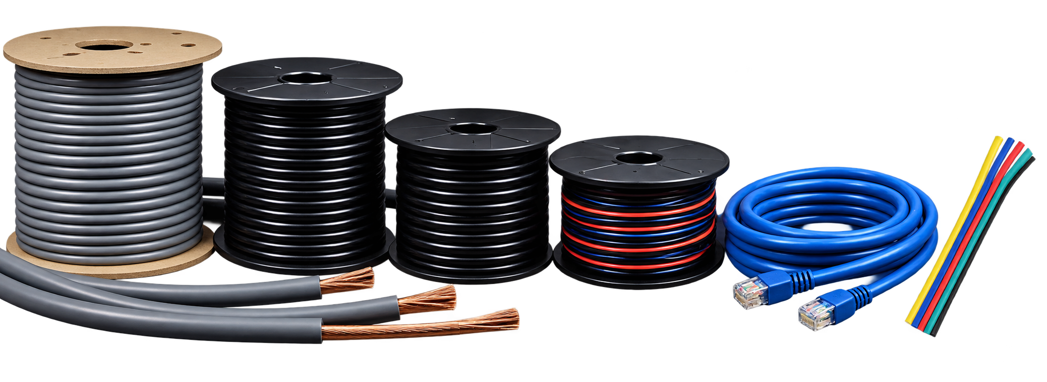 Assorted professional wire and cable products